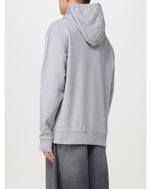 J.W. Anderson Gray Embroidered Logo Hoodie for men