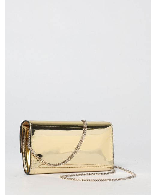 Jimmy Choo Natural Emmie Patent Leather Clutch