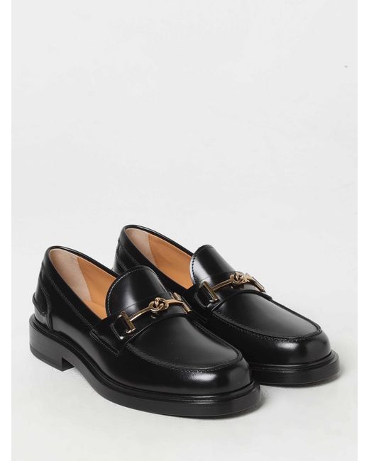Tod's Black Tod's Suede Penny Loafers