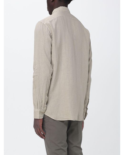 Brooksfield Gray Casual Linen Shirt for men