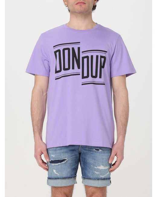 T-shirt con logo di Dondup in Purple da Uomo