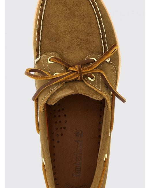 Timberland White Noreen Suede Leather Boat Shoes With Raised Apron Toe for men