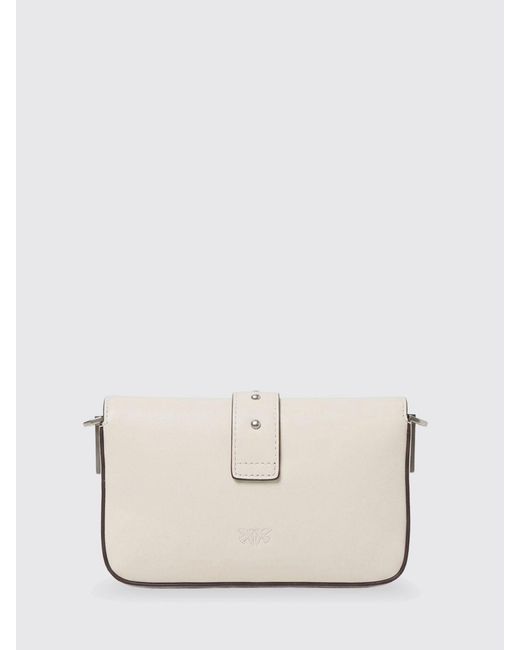 Pinko Natural Baby Love Bag One Slouchy Leather Bag