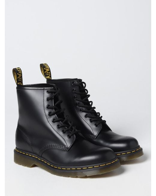 Dr. Martens Black 1460 Matte Leather Ankle Boots for men