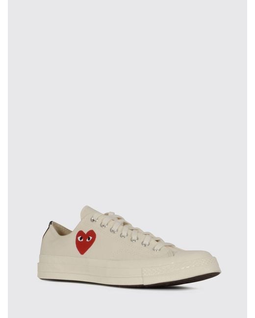 COMME DES GARÇONS PLAY Pink Canvas Sneakers for men