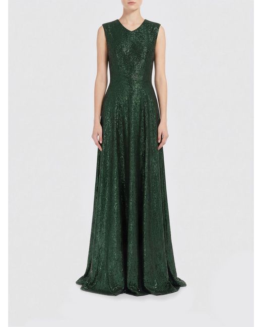 Norma Kamali Green Sequin Dress