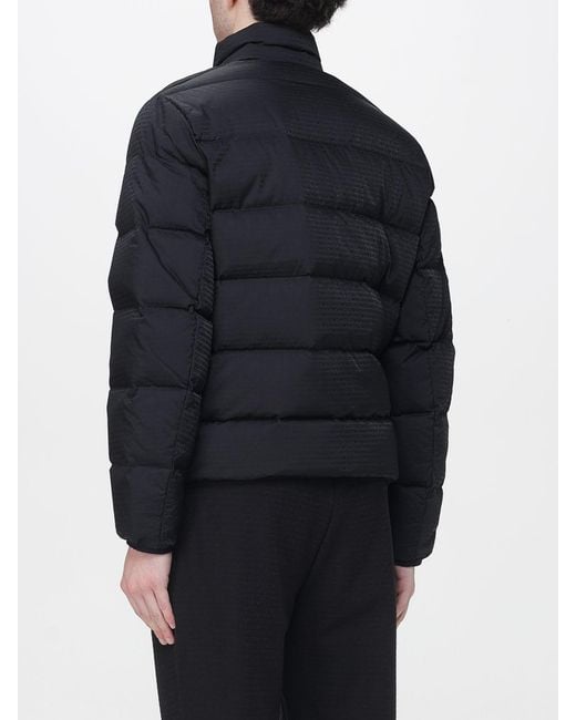 Emporio Armani Blue Padded Zip Down Jacket for men