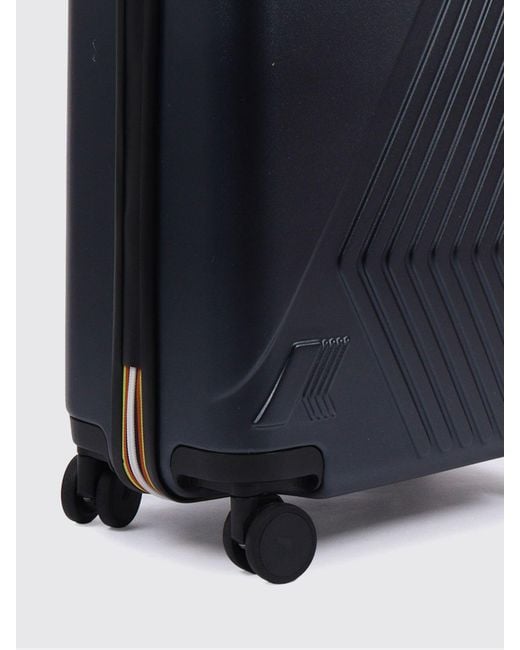 K-Way Blue Eudoxie Polycarbonate Trolley for men