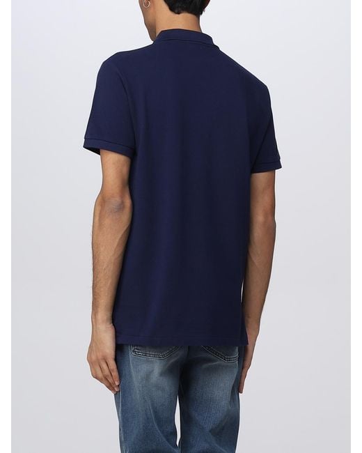 Polo Ralph Lauren Blue Classic Fit Polo Shirt With Short Sleeves for men