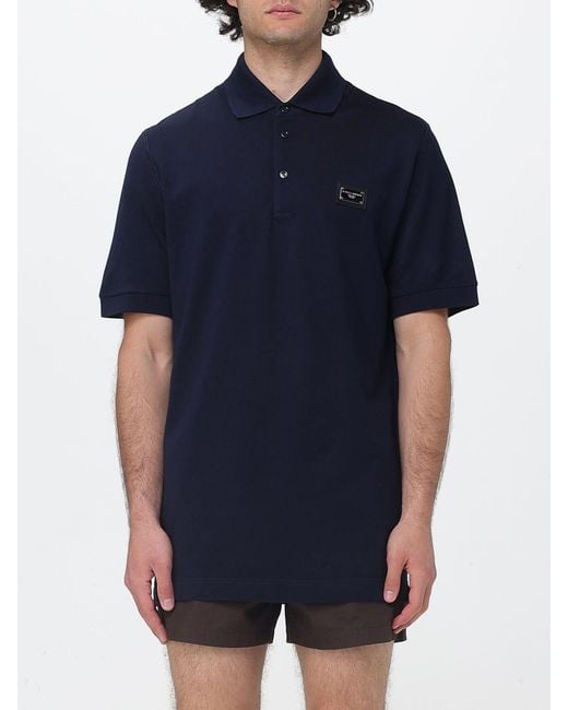 Dolce & Gabbana Blue Dolce &Amp Gabbana Cotton Polo Shirt for men