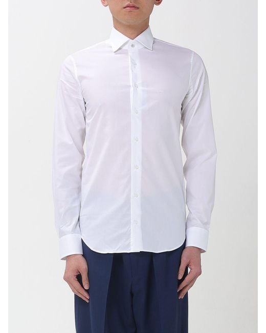Michael Kors White Classic Stretch Cotton Shirt for men