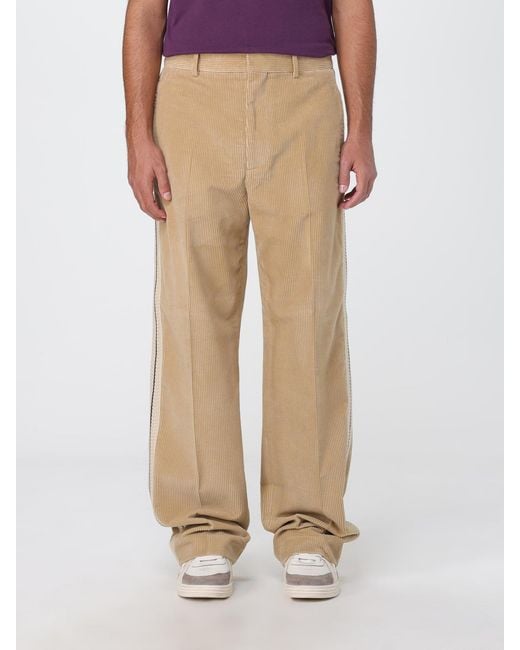 Palm Angels Natural Wide Trousers for men