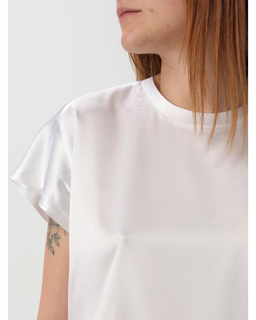 Pinko White Silk Blouse