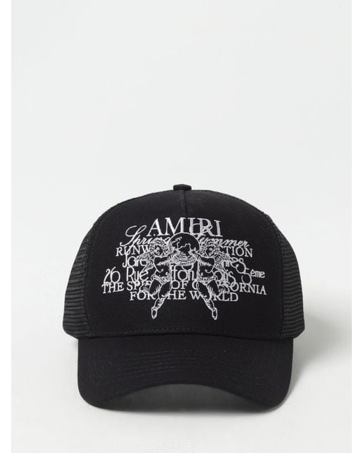 Cappello in cotone e nylon a rete con logo di Amiri in Black da Uomo