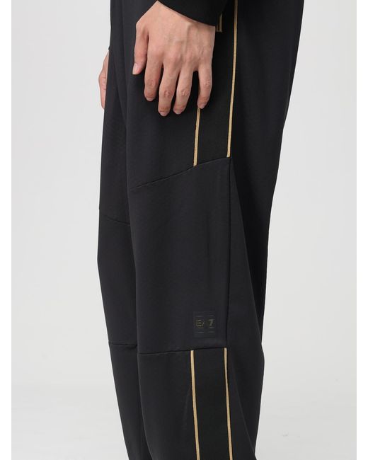 EA7 Black Trousers for men