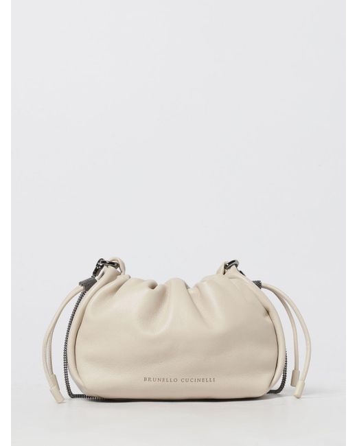 Brunello Cucinelli Natural Shoulder Bag