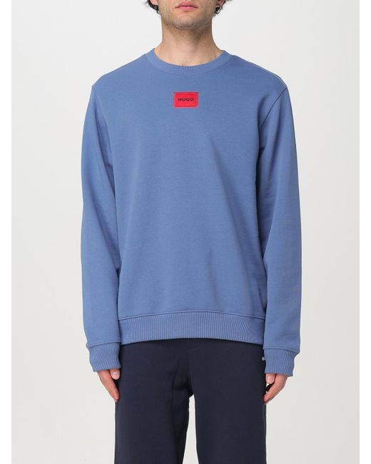 Felpa Basic di HUGO in Blue da Uomo
