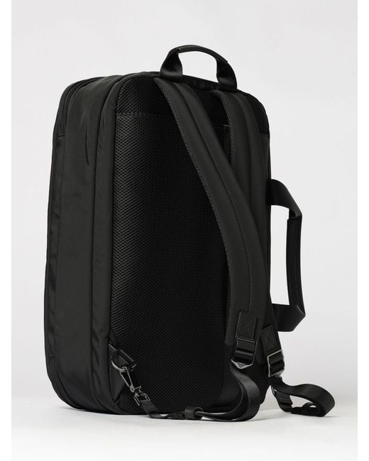 Emporio Armani Black Backpack for men