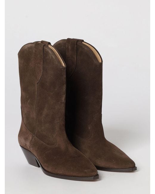 Isabel Marant Brown Duerto Suede Ankle Boots