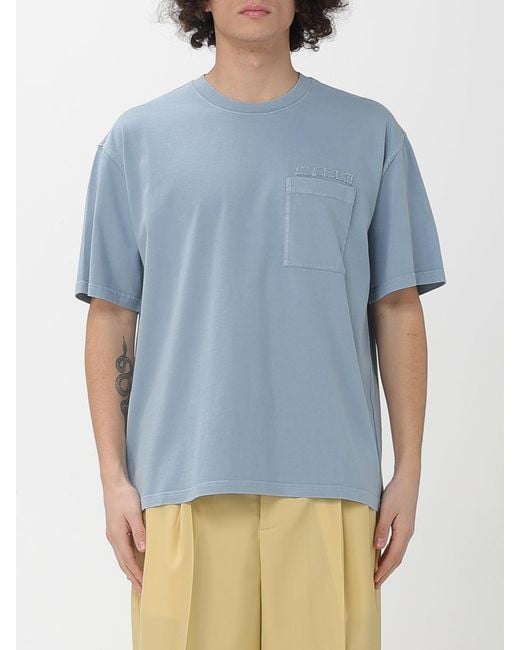 Marni Blue Basic Cotton T-Shirt for men