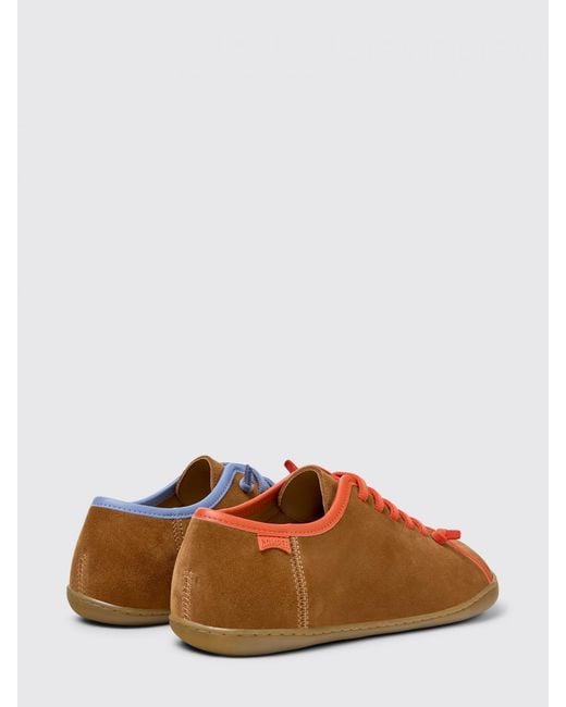 Camper Brown Twins Suede Sneakers for men