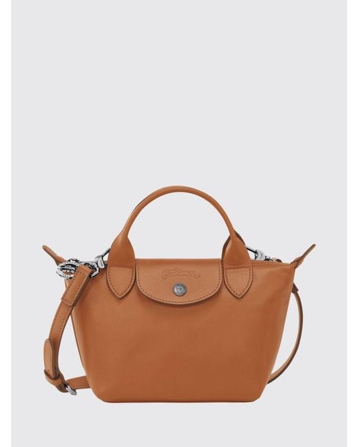 Longchamp Brown Le Pliage Xtra Leather Bag