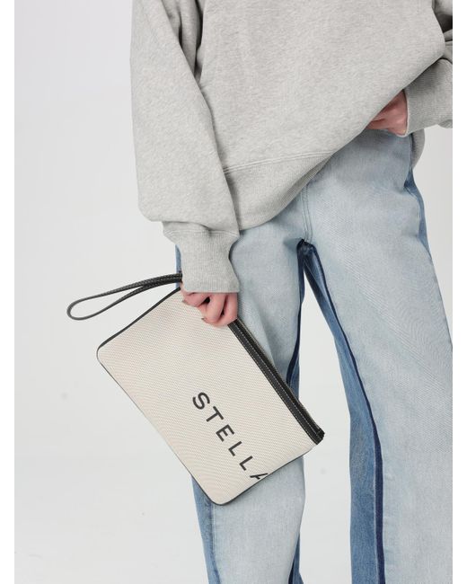 Clutch di Stella McCartney in Natural
