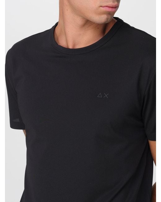 T-Shirt Basic di Sun 68 in Black da Uomo