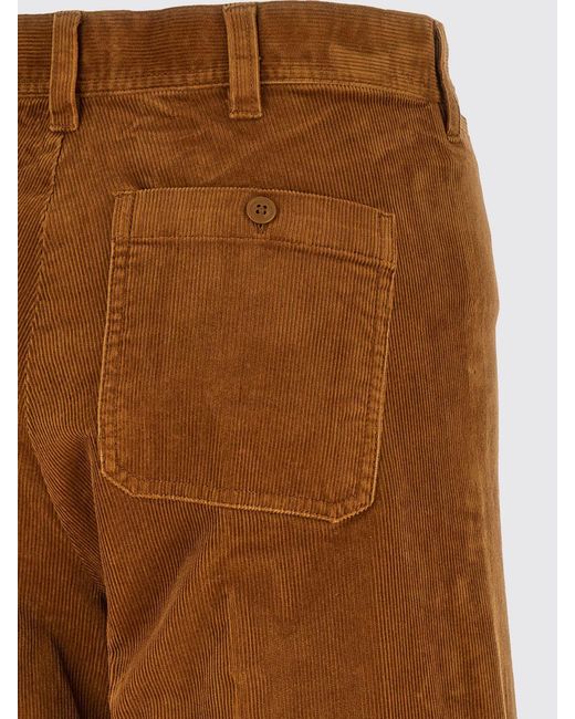 Polo Ralph Lauren Brown High-Waisted Corduroy Flare Trousers