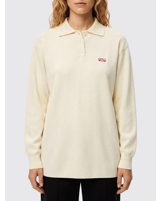 Loewe Natural Baumwoll-Polohemd Mit Logo