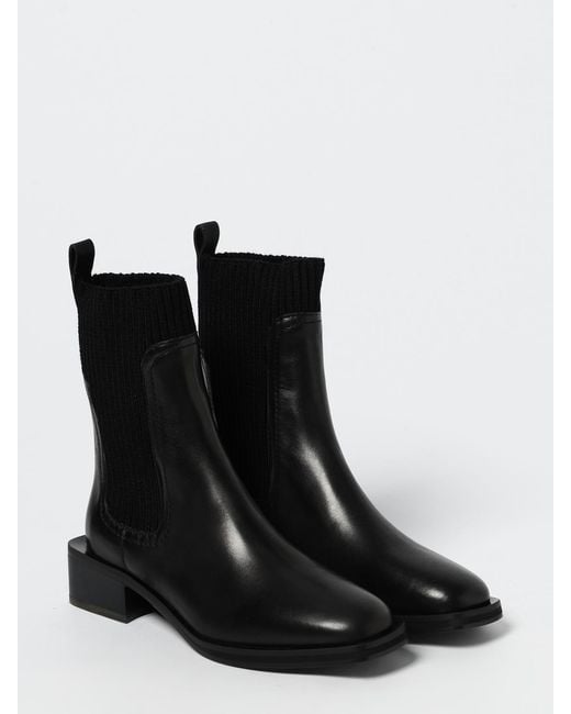 Paul Smith Black Flat Ankle Boots