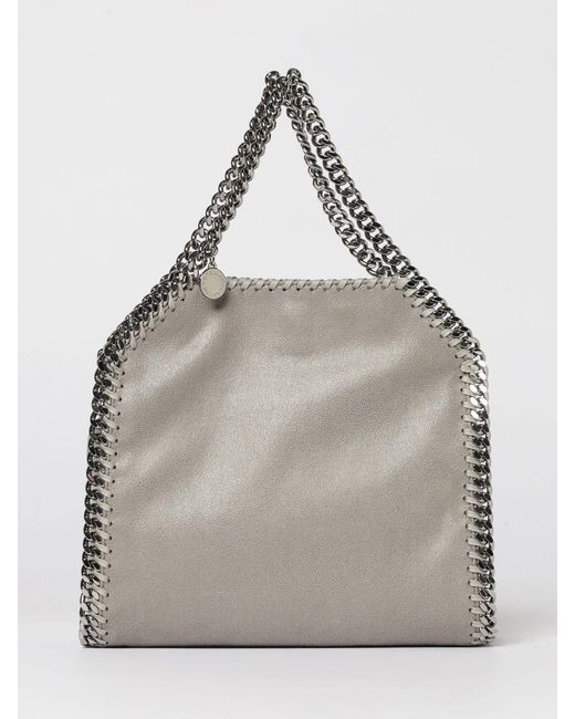 Stella McCartney Gray Mini Cracked Faux Suede Bag