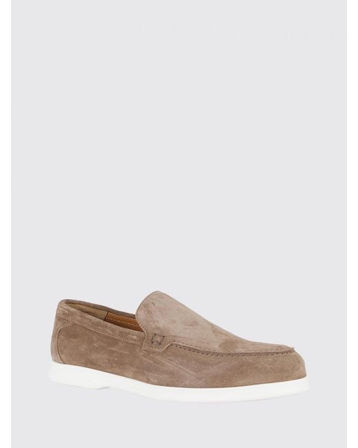 Doucal's White Adler Suede Loafers for men