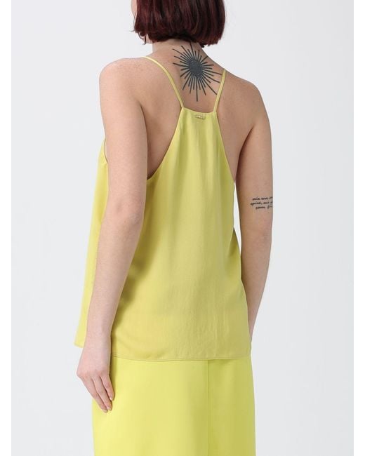 Twinset Yellow Viscose Top