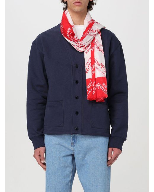 KENZO Red Scarf for men