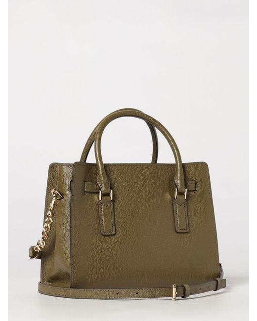 Michael Kors Metallic Hamilton Moderne Leather Tote Bag With Double Handle