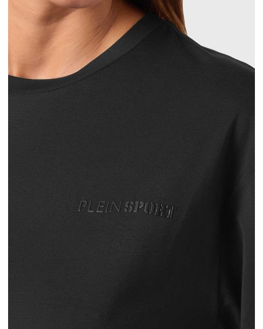 Philipp Plein Black Crop Cotton T-Shirt
