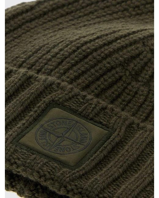 Stone Island Green Hat for men
