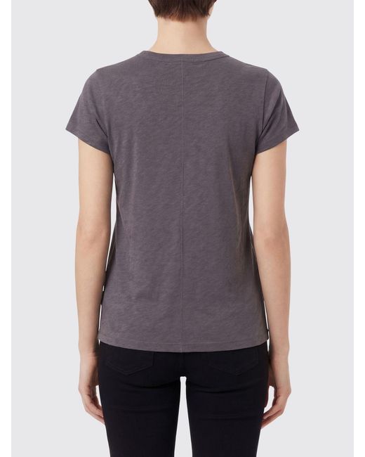 Rag & Bone Purple Rag &Amp Bone Basic Cotton T-Shirts
