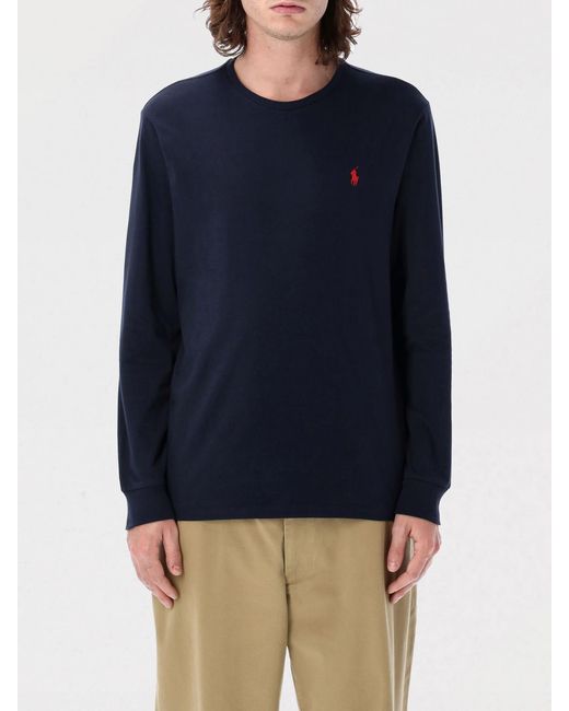 Polo Ralph Lauren Blue Classic Long-Sleeve T-Shirt for men