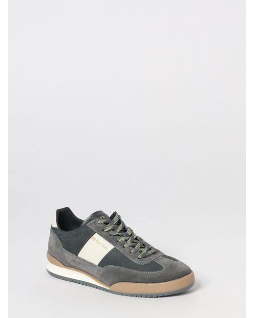 Paul Smith Multicolor Dover Bicolor Suede And Smooth Leather Sneakers With Logo for men