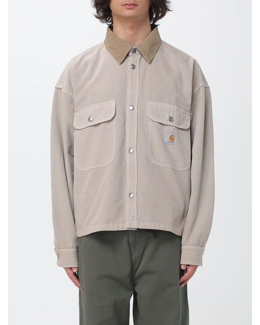 Carhartt Gray Printescott Shirt Jacket for men