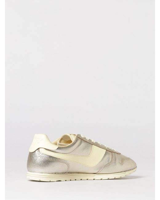 Autry Natural Windspin Laminated Leather Sneakers