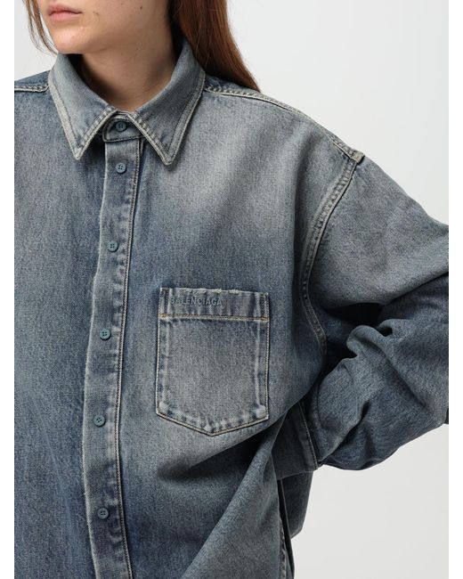 Balenciaga Blue Denim Shirt