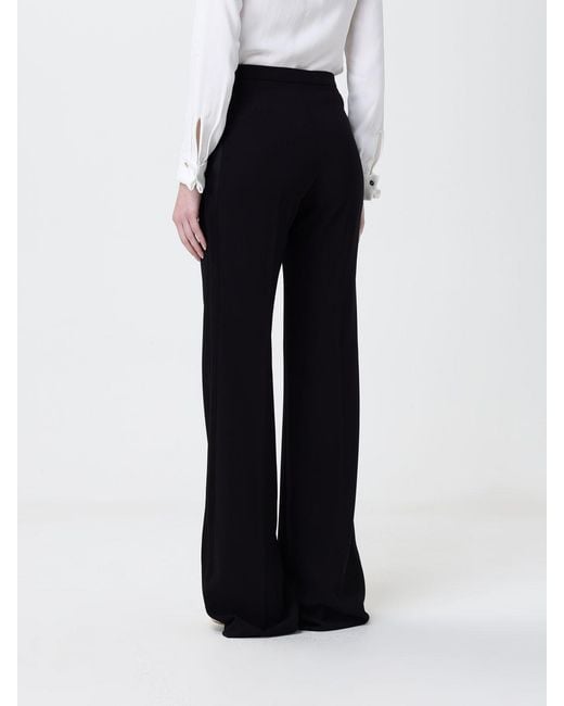 Elisabetta Franchi Black Classic Crepe Trousers