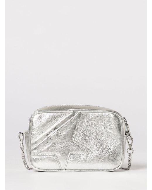 Golden Goose Deluxe Brand Gray Mini Star Laminated Leather Bag
