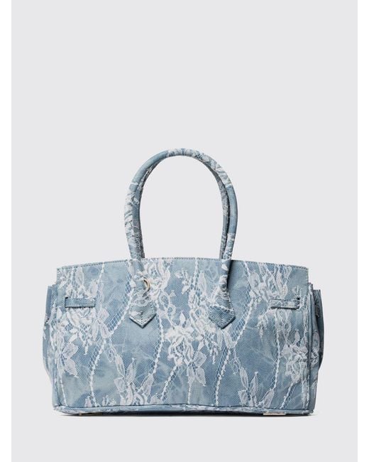 Secret Pon-pon Blue Shoulder Bag
