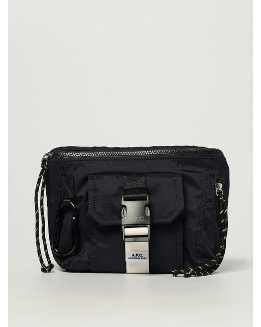 A.P.C. Black Belt Bag for men