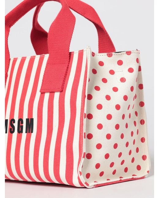 MSGM Red Handbag