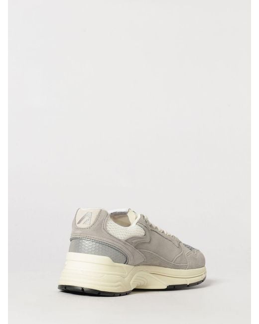 Autry White Hyperway Bicolour Leather And Mesh Low-Top Sneakers for men